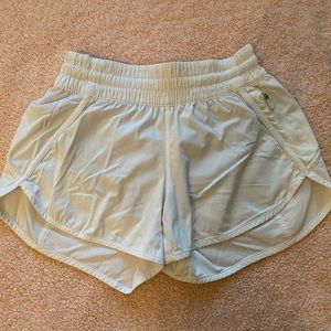 White Lululemon shorts